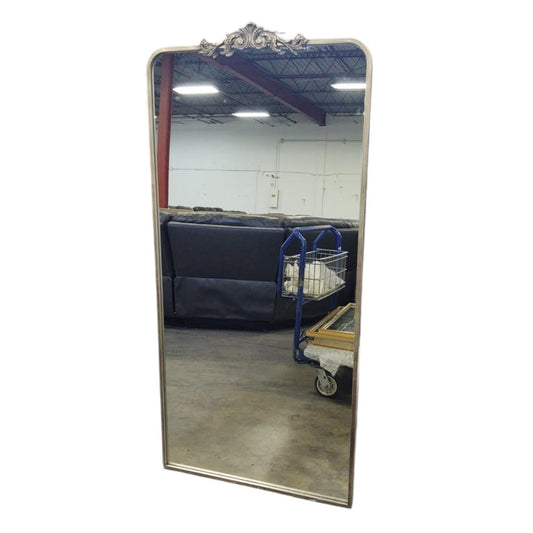 Ornate Floor Mirror Silver Trim (ID U045673) - Mirrors available at Alpine Outlets in Denver