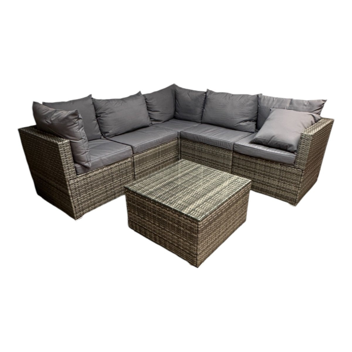 Oulu Living Alma 6 - Piece Modular Wicker Patio Set - Alpine Outlets