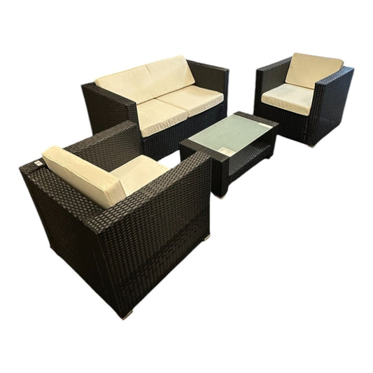 Oulu Living Nora 4 - Piece Large Patio Set - Alpine Outlets