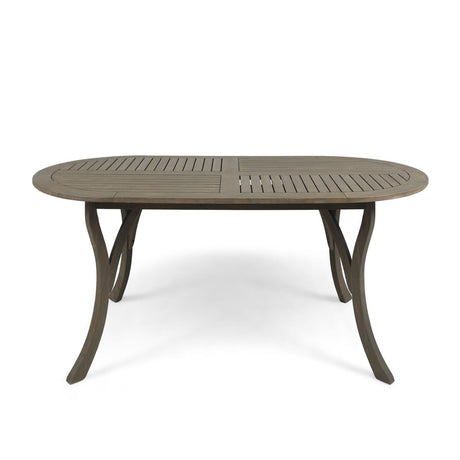 Outdoor Table With Smooth Lines, Slat Top - Dining Tables available at Alpine Outlets in Denver
