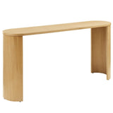 Oval Wood Console Table with Arched Legs – 60 Inch - Ottomans available at Alpine Outlets in Denver