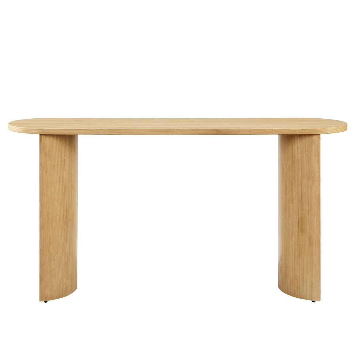 Oval Wood Console Table with Arched Legs – 60 Inch - Ottomans available at Alpine Outlets in Denver