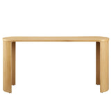 Oval Wood Console Table with Arched Legs – 60 Inch - Ottomans available at Alpine Outlets in Denver