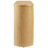 Oval Wood Console Table with Arched Legs – 60 Inch - Ottomans available at Alpine Outlets in Denver