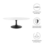 Oval Wood Pedestal Coffee Table - Coffee Tables available at Alpine Outlets in Denver