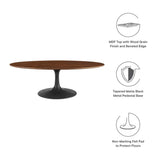 Oval Wood Pedestal Coffee Table - Coffee Tables available at Alpine Outlets in Denver