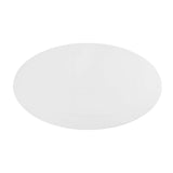 Oval Wood Pedestal Coffee Table - Coffee Tables available at Alpine Outlets in Denver