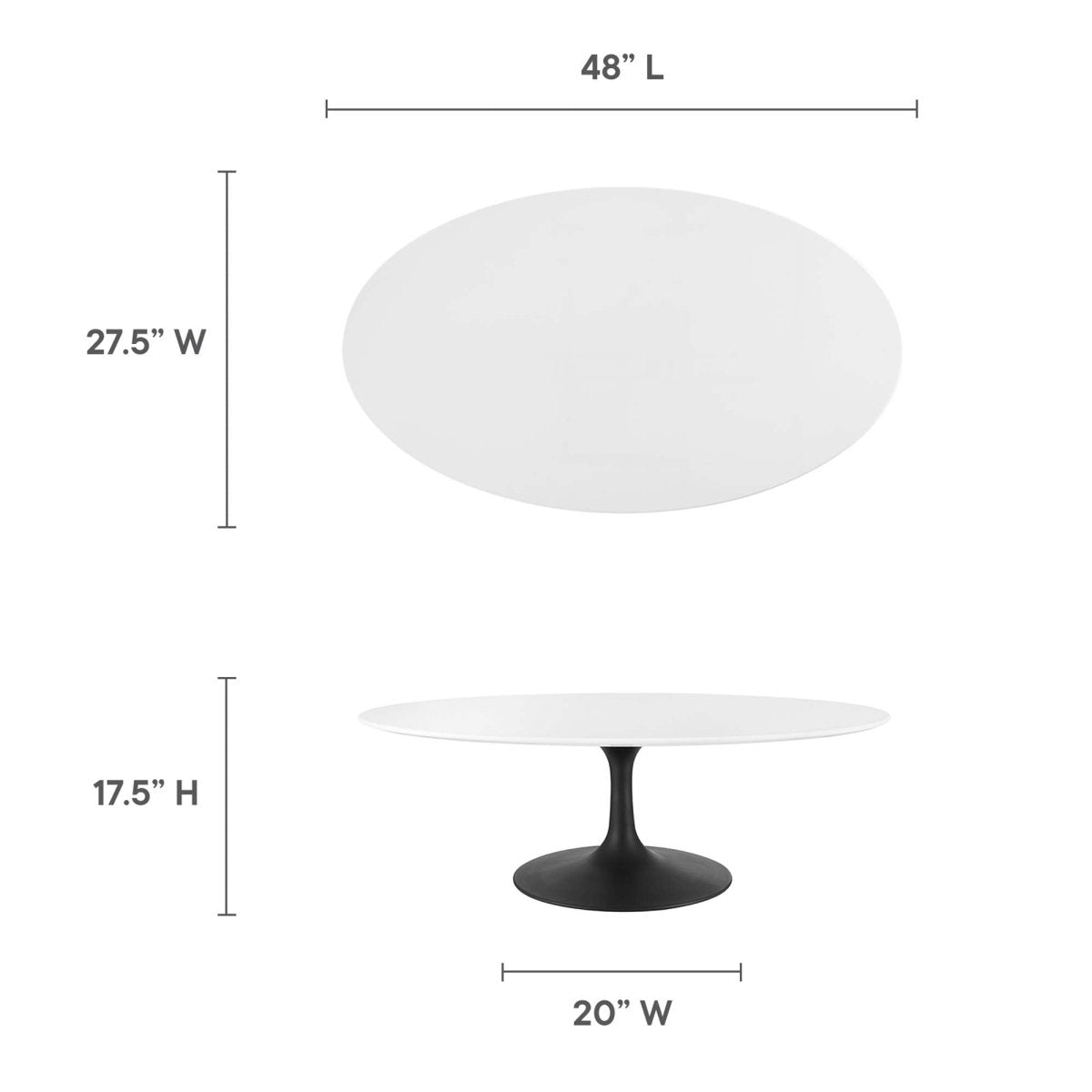 Oval Wood Pedestal Coffee Table - Coffee Tables available at Alpine Outlets in Denver
