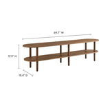 Oval Wood TV Stand 70 Inch - TV Stands available at Alpine Outlets in Denver