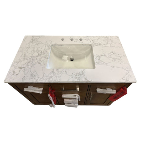 OVE Decors 42” Alonso Bath Vanity in Brown (ID L874932) - Bathroom Vanities available at Alpine Outlets in Denver