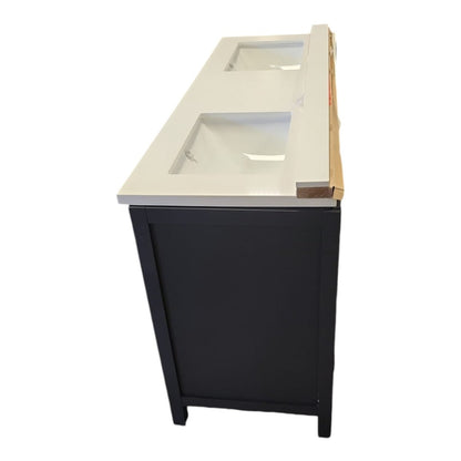 OVE Decors Parkway Bath Vanity with Quartz Top in Gray - Alpine Outlets