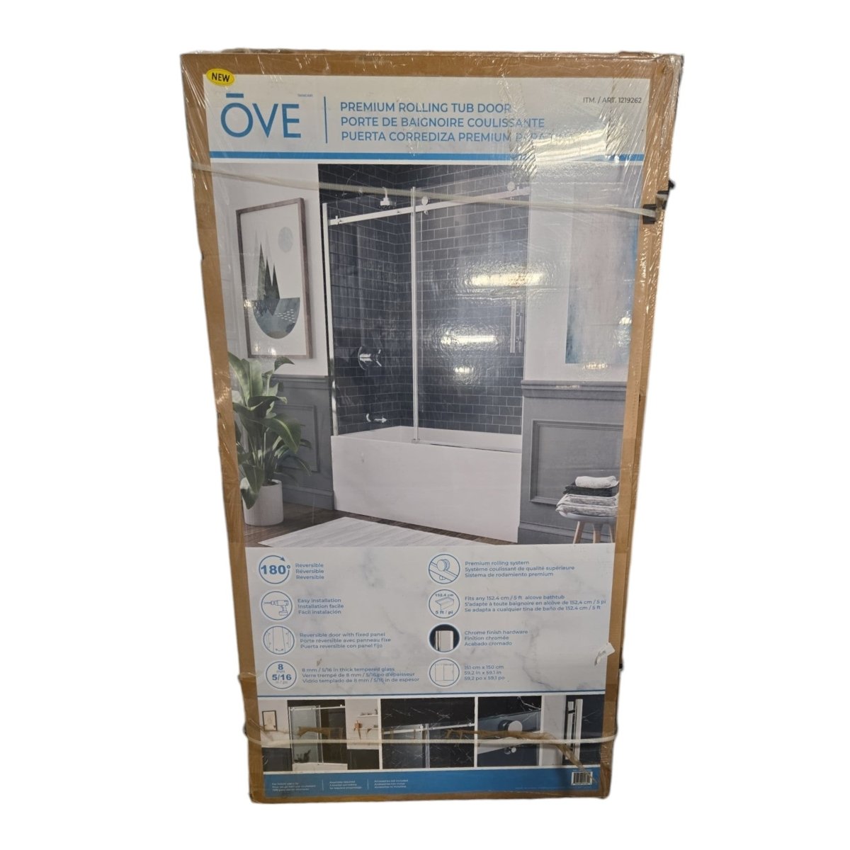 OVE Premium Tub Door - New - (ID N4872) - available at Alpine Outlets in Denver