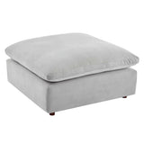 Overstuffed Velvet Ottoman with Down Cushion – 40 Inch - Ottomans available at Alpine Outlets in Denver
