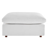 Overstuffed Velvet Ottoman with Down Cushion – 40 Inch - Ottomans available at Alpine Outlets in Denver