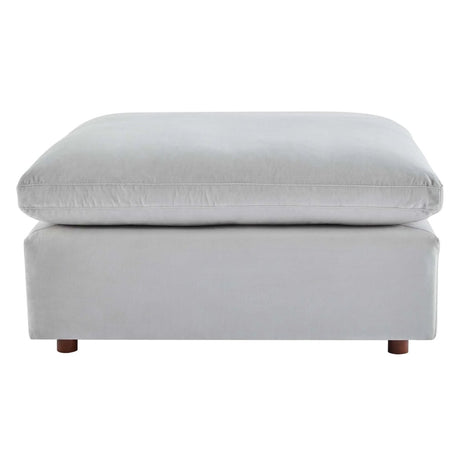 Overstuffed Velvet Ottoman with Down Cushion – 40 Inch - Ottomans available at Alpine Outlets in Denver