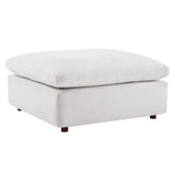 Overstuffed Velvet Ottoman with Down Cushion – 40 Inch - Ottomans available at Alpine Outlets in Denver