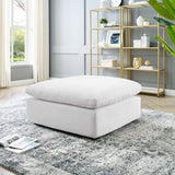 Overstuffed Velvet Ottoman with Down Cushion – 40 Inch - Ottomans available at Alpine Outlets in Denver