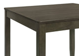 Parkwood 5-Piece Square Dining Set in Dark Ash Brown - Dining Room Sets available at Alpine Outlets in Denver