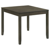 Parkwood 5-Piece Square Dining Set in Dark Ash Brown - Dining Room Sets available at Alpine Outlets in Denver