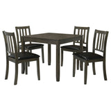 Parkwood 5-Piece Square Dining Set in Dark Ash Brown - Dining Room Sets available at Alpine Outlets in Denver
