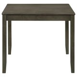 Parkwood 5-Piece Square Dining Set in Dark Ash Brown - Dining Room Sets available at Alpine Outlets in Denver