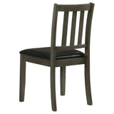 Parkwood 5-Piece Square Dining Set in Dark Ash Brown - Dining Room Sets available at Alpine Outlets in Denver