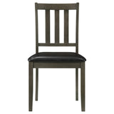 Parkwood 5-Piece Square Dining Set in Dark Ash Brown - Dining Room Sets available at Alpine Outlets in Denver