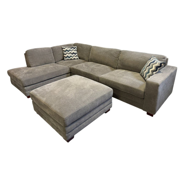 Penelope Fabric Sectional with Ottoman (ID U966654) - Living Room Furniture available at Alpine Outlets in Denver