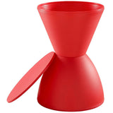 Plastic Accent Stool Side Table with Storage – 17 Inch - Ottomans available at Alpine Outlets in Denver