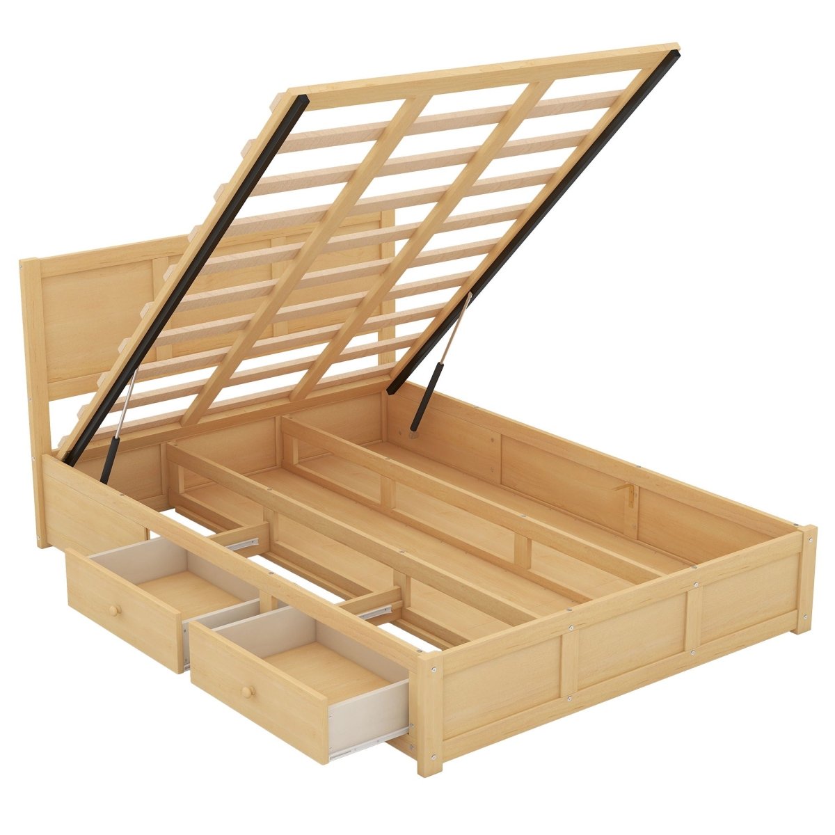 Platform Bed With Underneath Storage And 2 Drawers - Storage Beds available at Alpine Outlets in Denver