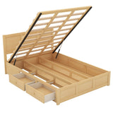 Platform Bed With Underneath Storage And 2 Drawers - Storage Beds available at Alpine Outlets in Denver