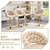 Puffy Bubble Chair, Ball Chain (Set of 2) - Beige / Gold - Chair Sets available at Alpine Outlets in Denver
