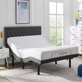 Queen Adjustable Wireless Remote Platform Bed Base in Gray - Platform Bed available at Alpine Outlets in Denver