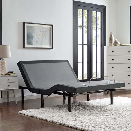 Queen Adjustable Wireless Remote Platform Bed Base in Gray - Platform Bed available at Alpine Outlets in Denver