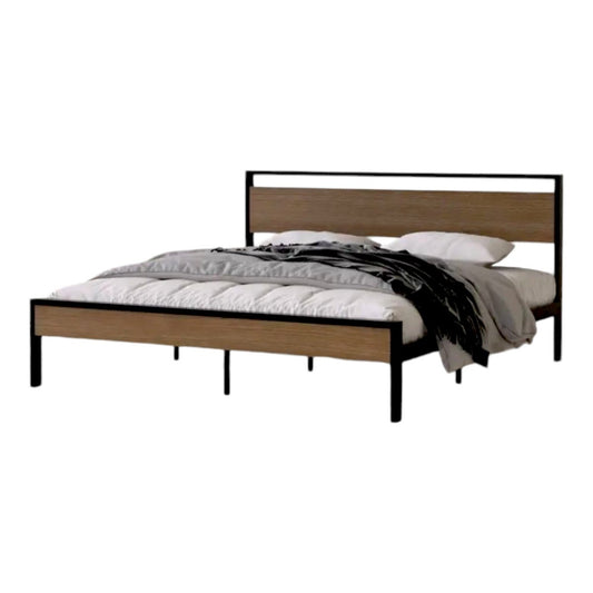 Queen Size Solid Metal Bed - Alpine Outlets