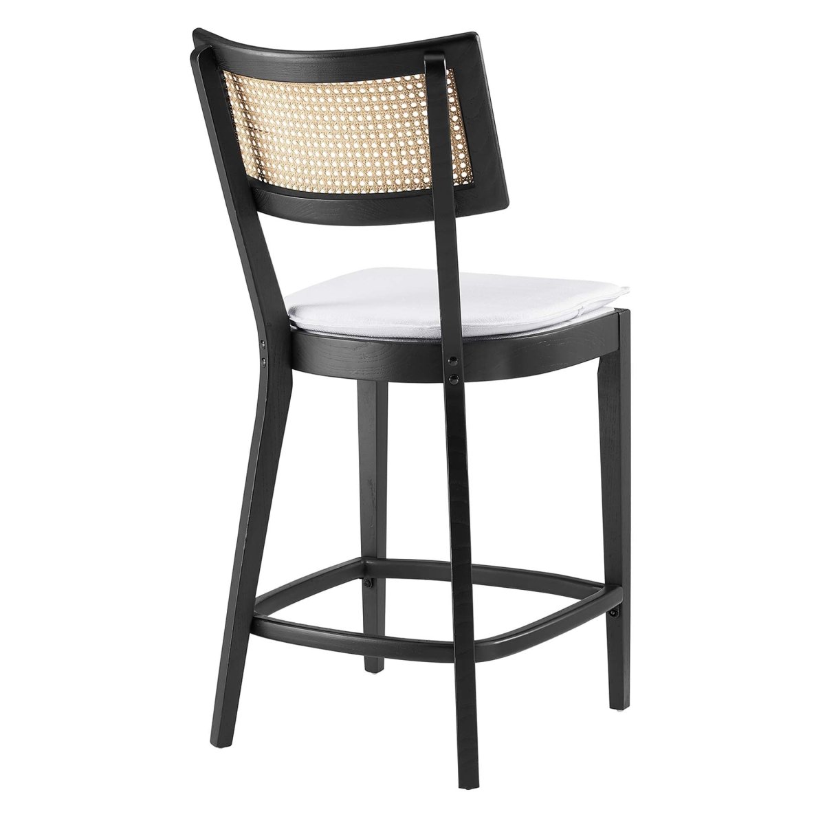 Rattan Back Wood Counter Stools Set of 2 - Stools available at Alpine Outlets in Denver
