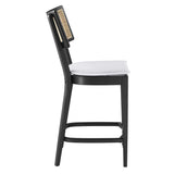 Rattan Back Wood Counter Stools Set of 2 - Stools available at Alpine Outlets in Denver