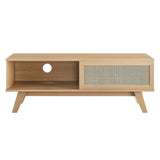 Rattan Sliding Door TV Stand 47 Inch - TV Stands available at Alpine Outlets in Denver