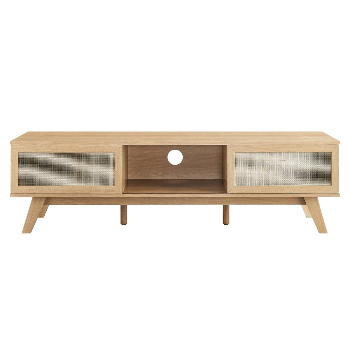 Rattan Sliding Door TV Stand 60 Inch - TV Stands available at Alpine Outlets in Denver