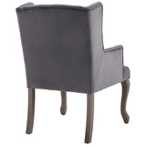 Realm French Vintage Performance Velvet Dining Armchair Set of 2 - Dining Chairs available at Alpine Outlets in Denver