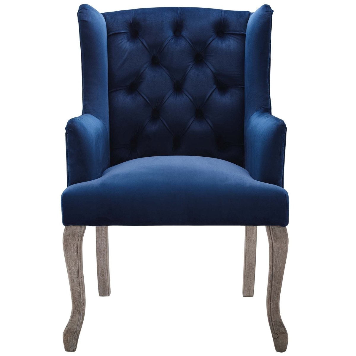 Realm French Vintage Performance Velvet Dining Armchair Set of 2 - Dining Chairs available at Alpine Outlets in Denver