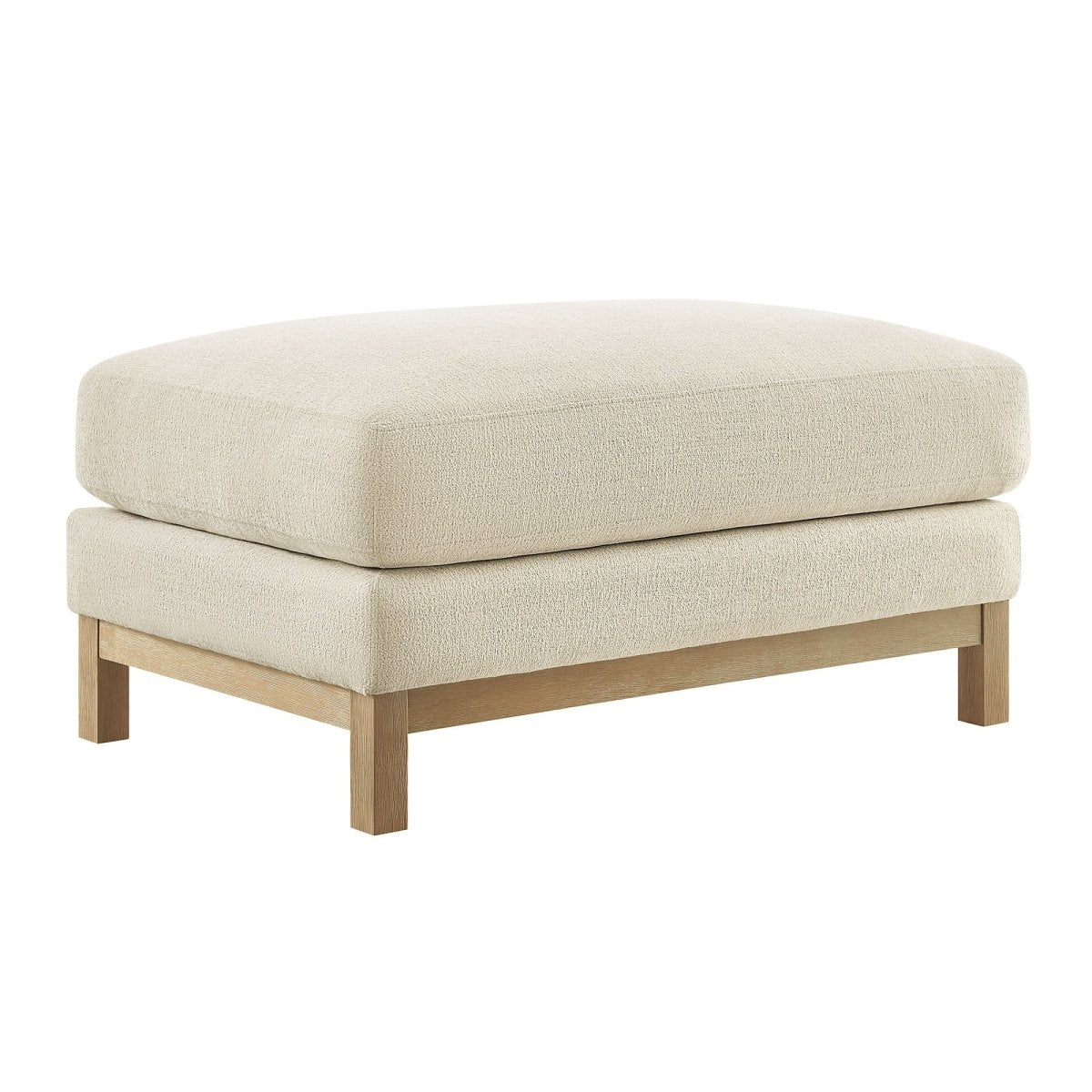 Rectangular Chenille Fabric Ottoman – Upholstered 36 Inch - Ottomans available at Alpine Outlets in Denver