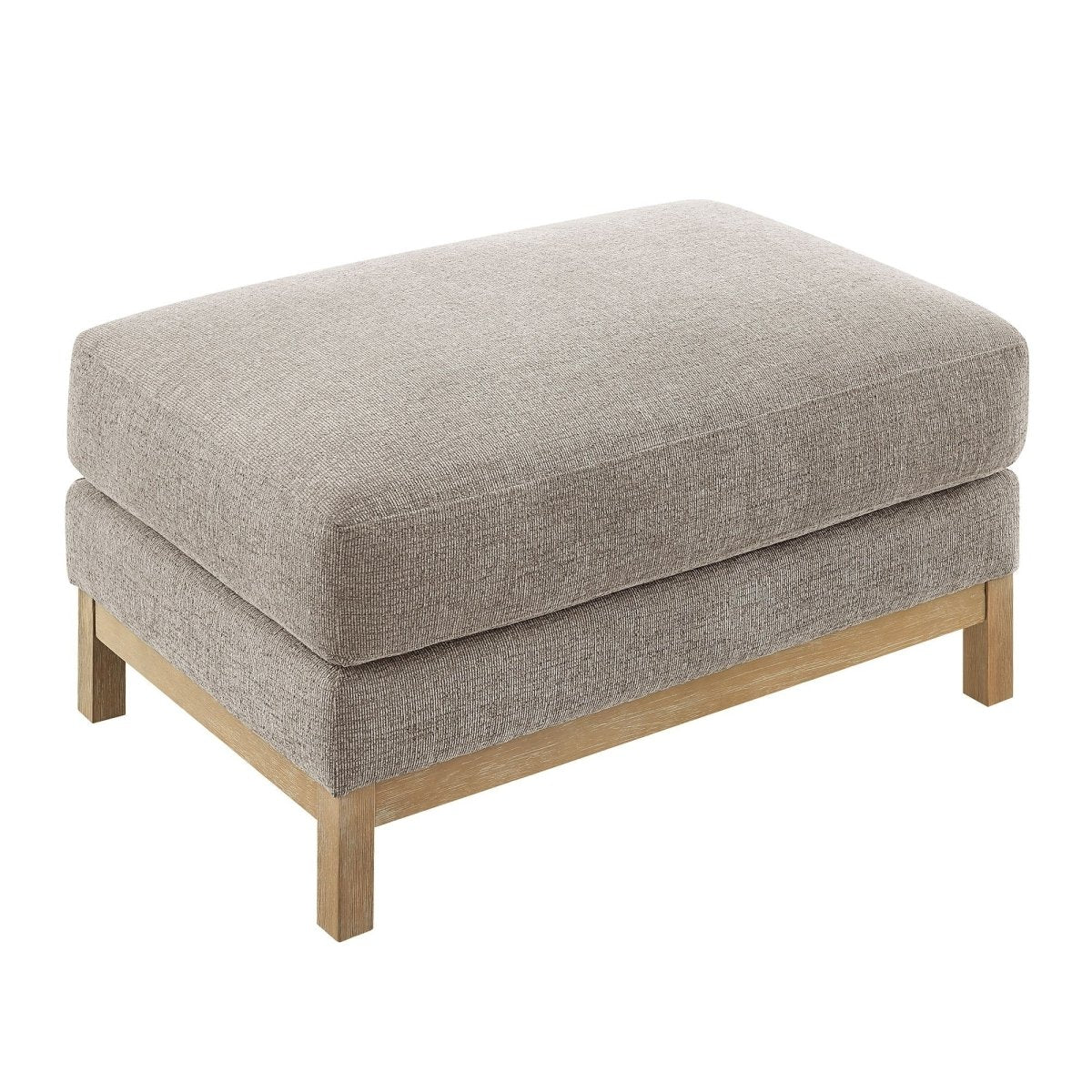 Rectangular Chenille Fabric Ottoman – Upholstered 36 Inch - Ottomans available at Alpine Outlets in Denver