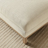 Rectangular Chenille Fabric Ottoman – Upholstered 36 Inch - Ottomans available at Alpine Outlets in Denver