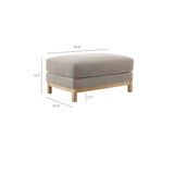 Rectangular Chenille Fabric Ottoman – Upholstered 36 Inch - Ottomans available at Alpine Outlets in Denver