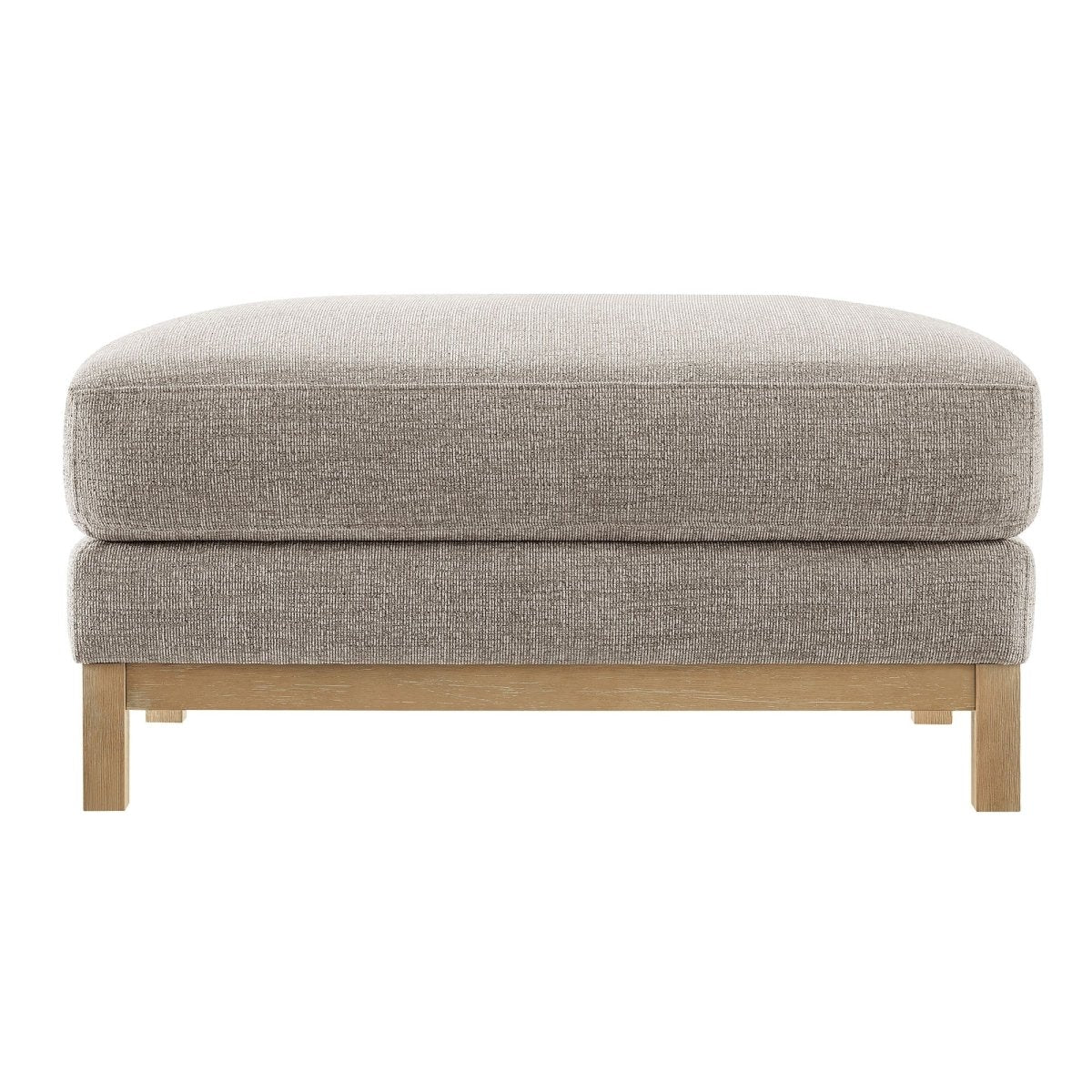 Rectangular Chenille Fabric Ottoman – Upholstered 36 Inch - Ottomans available at Alpine Outlets in Denver