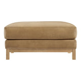 Rectangular Vegan Leather Ottoman – Upholstered 36 Inch - Ottomans available at Alpine Outlets in Denver