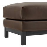 Rectangular Vegan Leather Ottoman – Upholstered 36 Inch - Ottomans available at Alpine Outlets in Denver