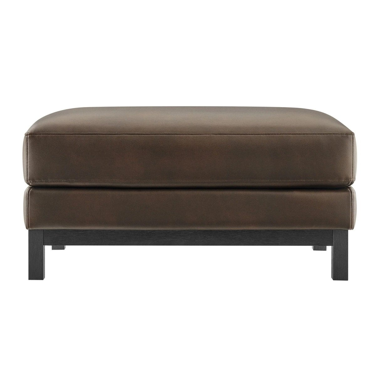 Rectangular Vegan Leather Ottoman – Upholstered 36 Inch - Ottomans available at Alpine Outlets in Denver