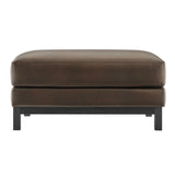 Rectangular Vegan Leather Ottoman – Upholstered 36 Inch - Ottomans available at Alpine Outlets in Denver